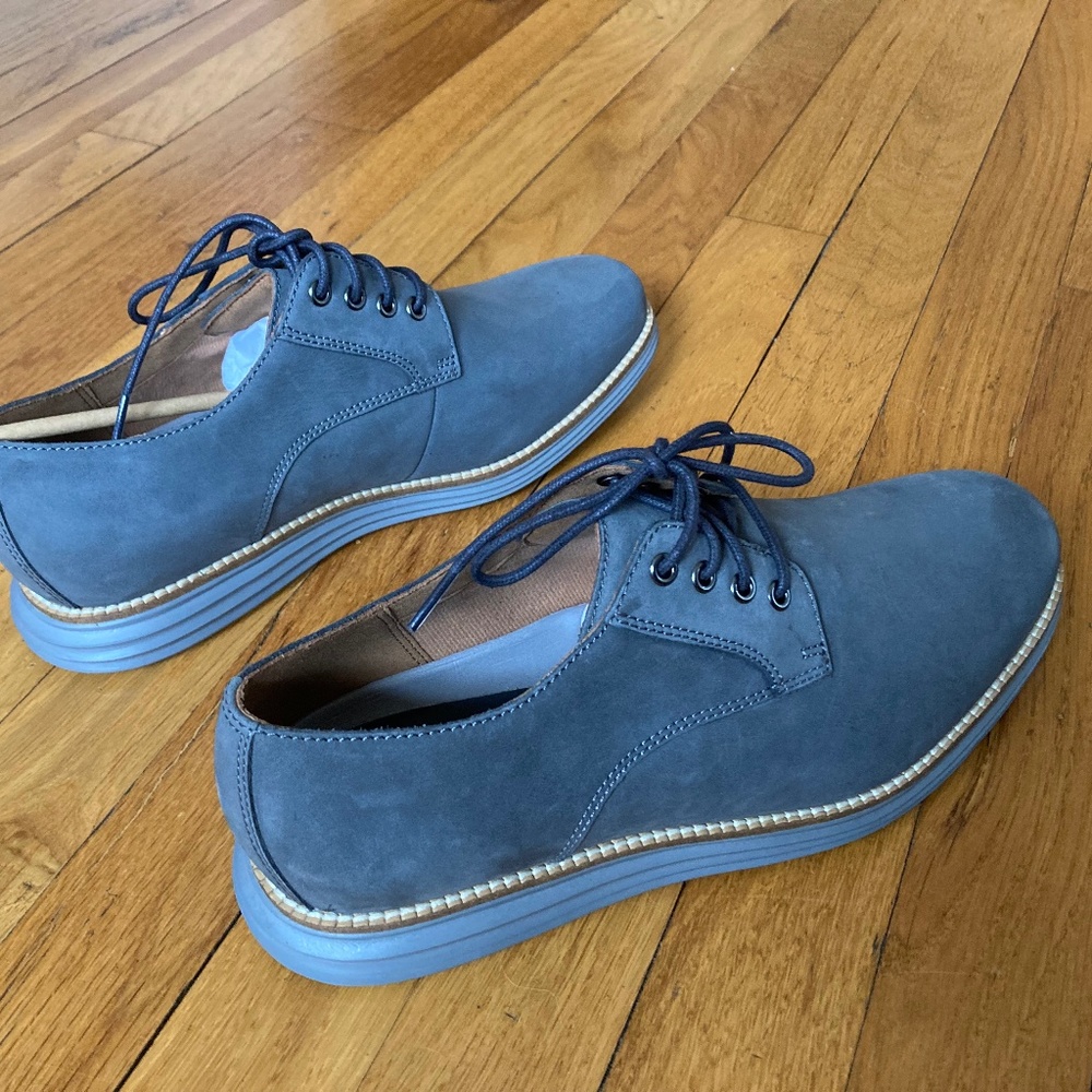 NWOT - Cole Haan Men's Men's Original Grand, Plain Toe - Magnet/Ironstone - 9W